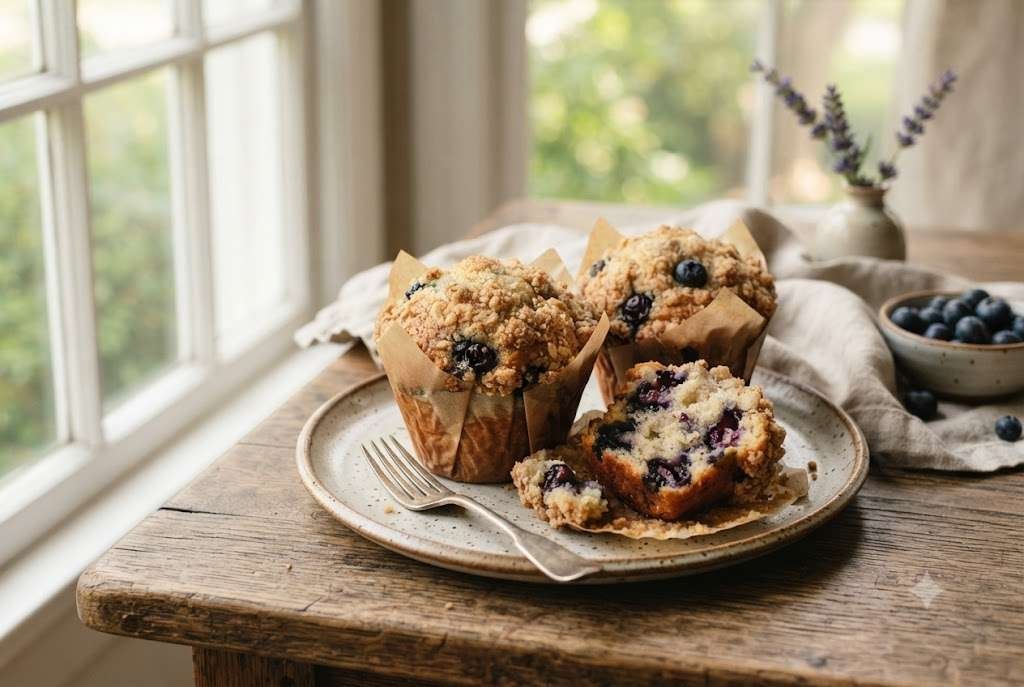 Bakery-Style Blueberry Muffins