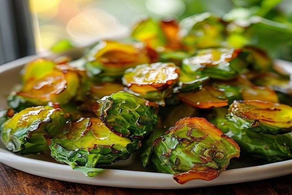Crispy honey-roasted Brussels sprouts with caramelised edges