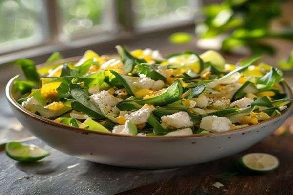 Corn salad with cotija and lime