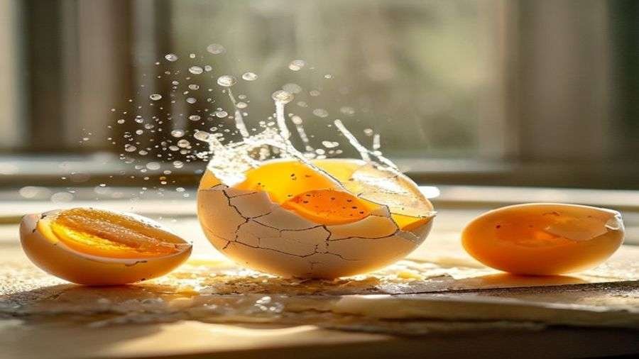 Step 3 — Crack in the eggs