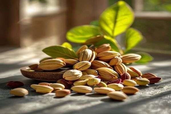 Pistachios and cardamom pods